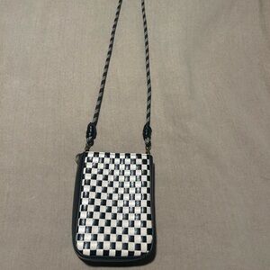 Universal Thread Black and White Checkered Crossbody Bag